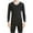Black1, variant on Timegard Mens Thermal Underwear V Neck Long Sleeve Tops Bottom Fitting Comfy Sleepwear Outfits L-4XL