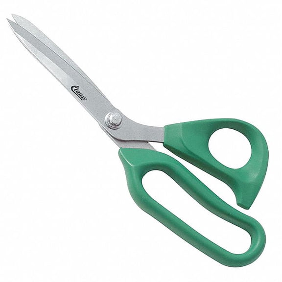 Shears, Multipurpose, Bent, Right Hand, Stainless Steel, Length of Cut: 4"