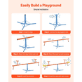 thumbnail image 5 of Seesaw 360° Rotating Teeter Totter - 100lbs Capacity - Dual Seat, Ages 3+, Outdoor Play Equipment, Stable Metal Design, 5 of 6