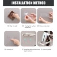 thumbnail image 3 of Menen Hair Dryer Holder Wall Mounted Hair Dryer Hanging Rack With Organizer Cup Storage Rack, 3 of 8