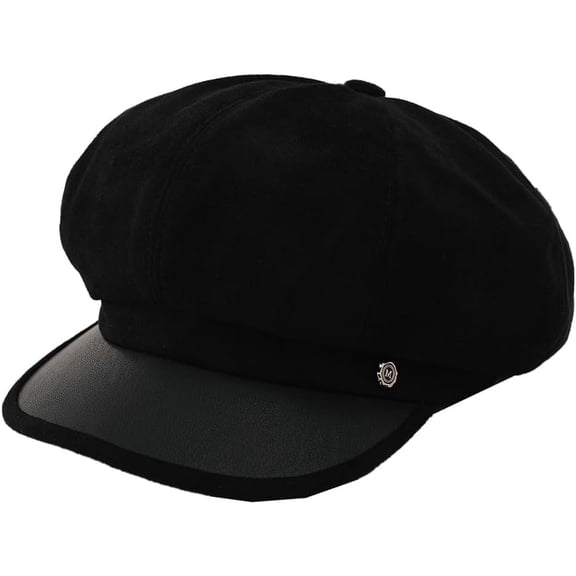 Suede Beret Hat for Women Vintage Painter Hats Elegant Solid Newsboy Caps for Fall Winter