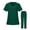 #_002Dark Green, variant on Womens Scrub Sets V Neck Short Sleeve Jogger Suits with Pockets Nurse Tops & Cargo Pant 2025 Medical Nursing Uniform Casual Workwear Scrub Sets Dark Green S