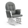 thumbnail image 6 of Storkcraft Hoop Infant Nursery Glider and Ottoman, White with Gray, 6 of 16