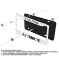 thumbnail image 3 of I Volunteer As Tribute License Plate Prame Aluminium Rust-Proof Auto Parts License Plate Decorative Screws Fit Standard 2 Holes 1 U.S. License Plate, 12.2x 6.3 Inch, 3 of 7