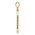 thumbnail image 2 of 14K Yellow Gold Texture Polished Finish 3-D Fishbone Charm, 2 of 5