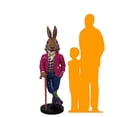 thumbnail image 2 of Jack The Bunny Rabbit Over Sized Statue, 2 of 7
