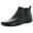Black, variant on Easy Spirit Womens Aerial Leather Low Heel Ankle Boots