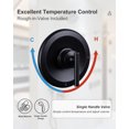 thumbnail image 5 of Wowow Single Handle 7-Spray Wall Mount Shower Faucet 1.8 GPM with Adjustable Head in Oil Rubbed Bronze (Valve Included), 5 of 9
