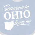 thumbnail image 4 of Inktastic Someone in Ohio Loves Me Boys or Girls Baby Bib, 4 of 4