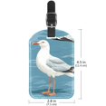 thumbnail image 6 of Square 2Pack PU Leather Seagull Cruise Luggage Tag with Privacy Cover and Name ID Tag for Travel Handbags Backpacks Luggage Tags, 6 of 6