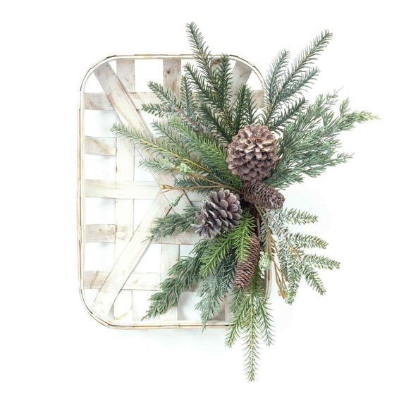 Melrose Pine and Pinecone Christmas Wall Hanging Decoration - 20.5"