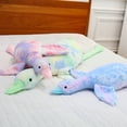 thumbnail image 3 of Bright Colorful Giant Goose Plush Toy - Soft Huggable Stuffed Animal for Adults, Easter Decor, Cozy Long Body Pillow for Napping, Durable Home Decor Accent, Ideal Gift for All Occasions, 79in, Blue, 3 of 5