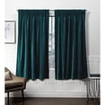 thumbnail image 1 of Exclusive Home Rideaux Velours HT Panneau de Rideau, 52x84, Sarcelle, 1 of 5