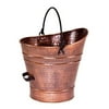 Achla Designs Minuteman International Traditional Galvanized Steel Round Large Pellet Bucket w/Handles, 18 Inch Tall, Copper