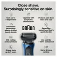 thumbnail image 4 of Braun Series 6 6072cc Men's Electric Shaver with Precision Trimmer, Blue, 4 of 12