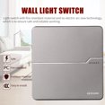 thumbnail image 3 of Mistaha Light Switch 15A 250V Single Pole Decorator Wall Light Switch with Wall Plate Quiet, 3 of 8