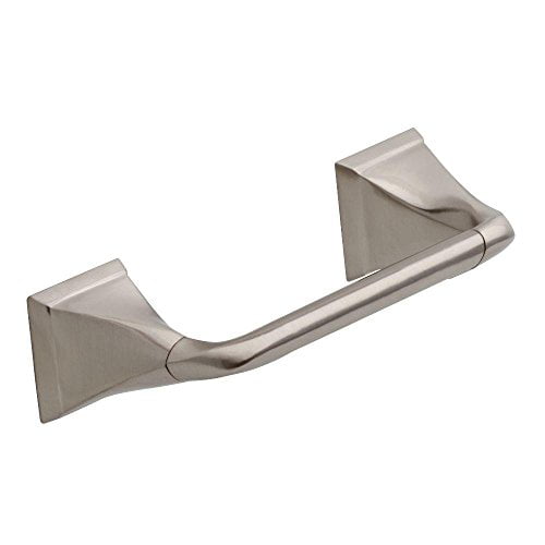Voss Collection Double Post Pivoting Toilet Paper Holder Brushed Nickel 