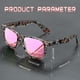 thumbnail image 5 of Gafas de sol Joopin Trendy Square Polarizadas UV400 Rosa Espejadas, 5 of 6