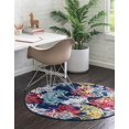 thumbnail image 3 of Rugs.com Ariel Collection Rug – 7 Ft Round Multi Medium Rug Perfect For Kitchens, Dining Rooms, 3 of 9