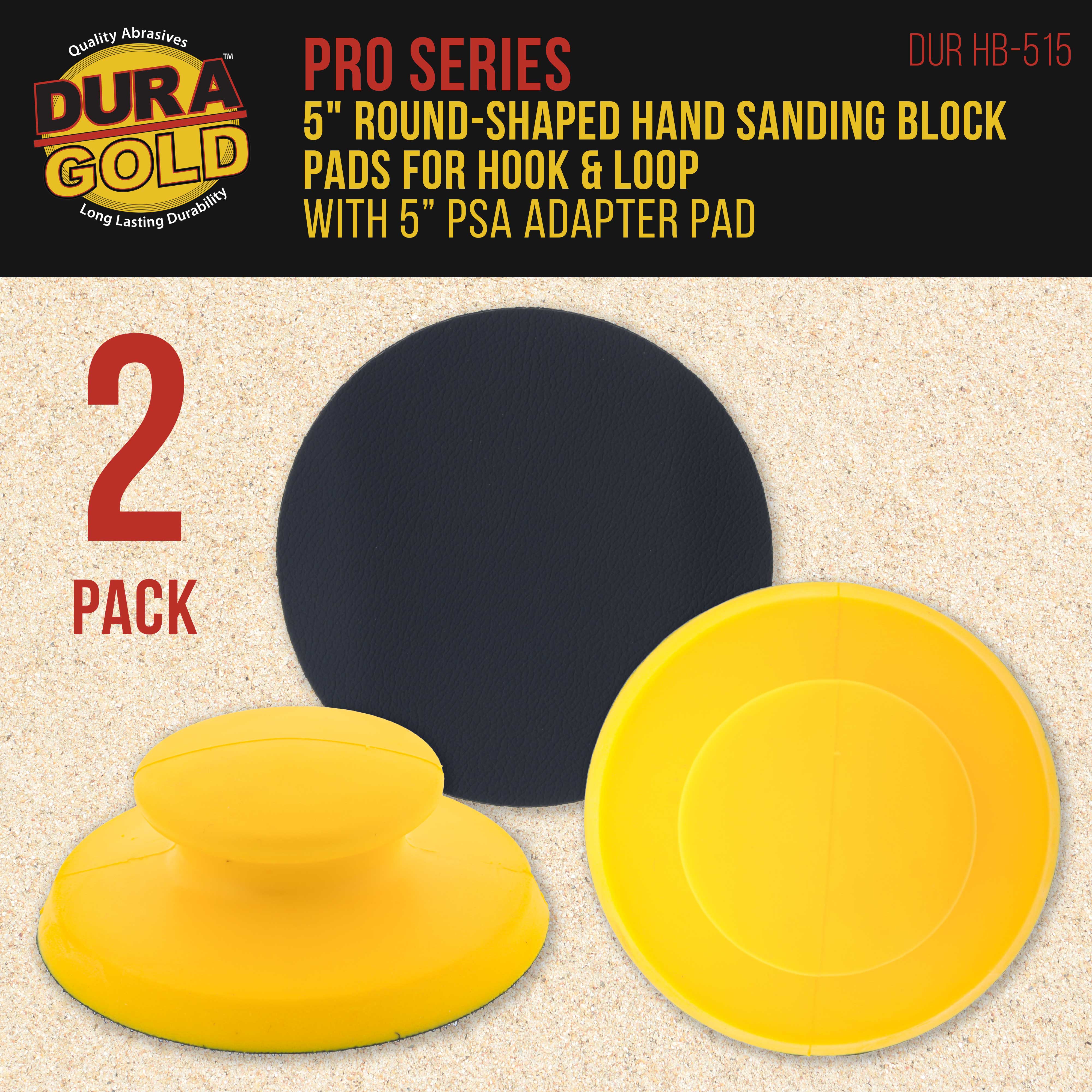GooBetter 8-Inch PSA To Hook & Loop Sanding Disc Adapter Pads (2-Pack) – Self-Adhesive Conversion