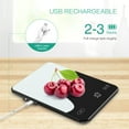 thumbnail image 6 of Digital Food Scale 10kg Smart Kitchen Scales with Nutrition Calculator APP Rechargeable Gram Scale for Weight Loss Baking Scales, 6 of 6