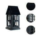thumbnail image 6 of deevoka House Candle Holder Decorative Tea Light Lantern for Shelf Party Living Room Black Small, 6 of 9