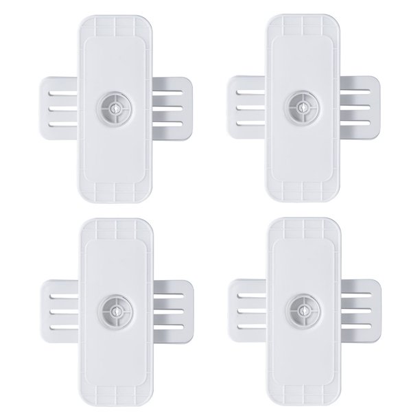 Fijador de regleta de enchufes autoadhesivo, 4 piezas, rotación de 360°, soporte de regleta de enchufes para montaje en pared, soporte para enchufes, fijador de enchufes, organizador de cables