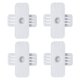 thumbnail image 1 of Fijador de regleta de enchufes autoadhesivo, 4 piezas, rotación de 360°, soporte de regleta de enchufes para montaje en pared, soporte para enchufes, fijador de enchufes, organizador de cables, 1 of 4