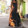 thumbnail image 1 of WILLBEST Vestidos Florales para Mujer Vestidos Casuales de Verano para Mujer Vestido sin Mangas Colorido con Estampado de Fuego Sexy Chica, 1 of 2