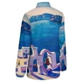 thumbnail image 5 of Oil Painting Greece Island On Canvas Long Sleeve Blouse Woman Streetwear Casual Shirts Summer Oversize Woman Streetwear Clothing Birthday Present, 5 of 7