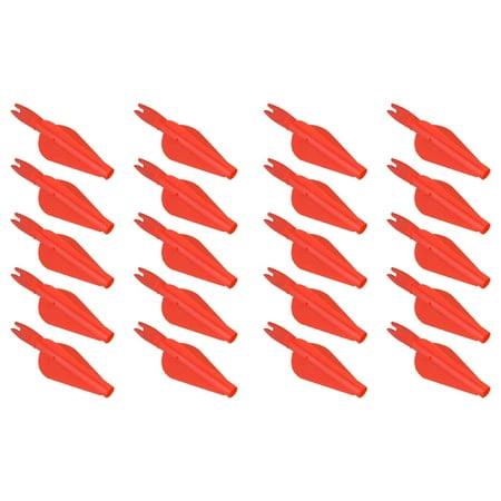 Axio 20 Pcs Training Integrated Arrow Feathers Plastic Archery Arrow Tail