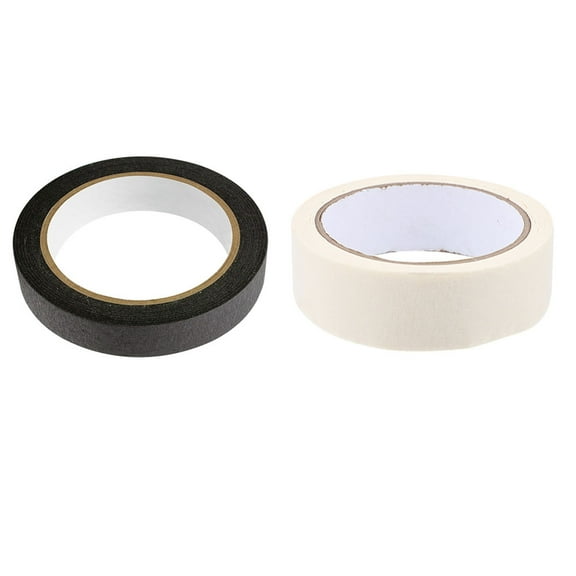 GOOHOCHY  2 Pcs Painter Masking Tape Black Painters Adhesive Self-adhesive