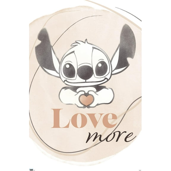 Disney Lilo and Stitch - Love More Wall Poster, 22.375" x 34"