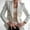 White, variant on LoyisViDion Coat Elegant Business office Work Women Lady Solid Button Suit Jacket Coat Outwear Black 8(L)