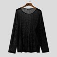 thumbnail image 3 of INCERUN Tops 2024 estilo coreano nuevo diseño de punto ahuecado para hombres camiseta casual streetwear masculino fino manga larga camiseta S-5XL, 3 of 5