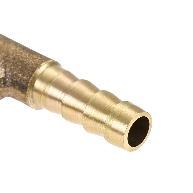 Uxcell Barb Hose Fitting Brass Hose Reducer Fitting Tee T Type 3 Way...