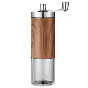 Manual Coffee Grinder with External Adjustments, Ceramic Conical Burr Mill & Stainless Steel Waterproof Body, Small Portable Hand Coffee Bean Grinders for French Press, Espresso, Turkish Brew
