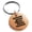 Rose, variant on Stainless Steel Letter E Initial Empire Monogram Engraved Small Medallion Circle Charm Keychain Keyring