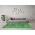 thumbnail image 3 of Ahgly Company Indoor Square Persian Emerald Green Traditional Area Rugs, 4' Square, 3 of 4