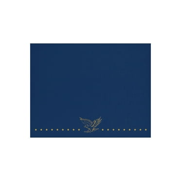 Great Papers! Certificate Cover, 12" x 9.75", Patriotic, Navy, 5 count