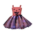 thumbnail image 3 of MuXiKeJi Clothes Halloween Gown Toddler Girls LED Light Up Mesh Tutu Piece With Pumpkin Pattern Glowing Decor Outfit for Holiday Festive Stage Performances Night Parties Girls Halloween Gown, 3 of 7