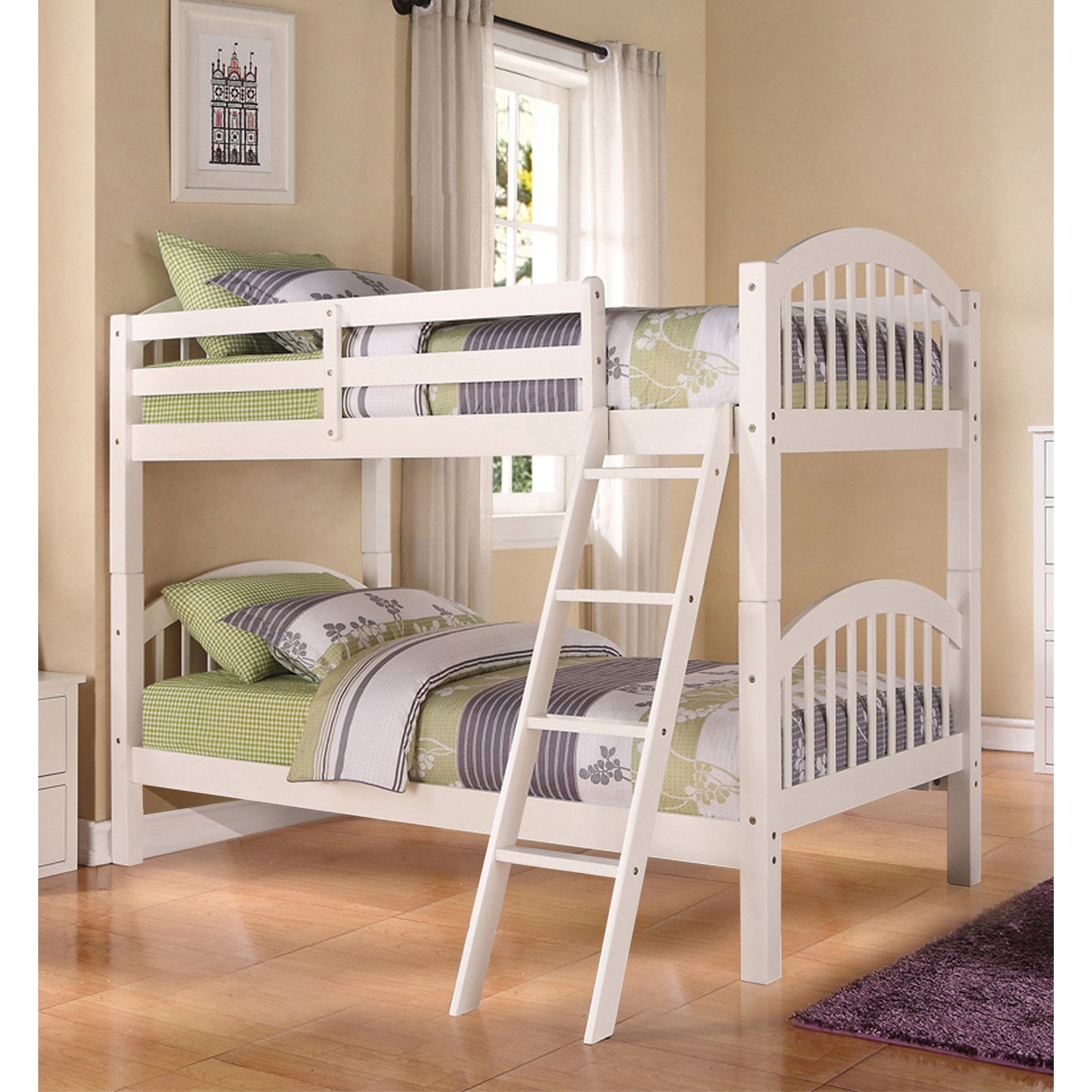 K Amp B Furniture B125b Arched Twin, Curacao Bunk Beds
