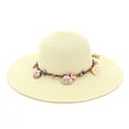 thumbnail image 2 of LiuXxxx Wide Straw Beach Cap For Women Sun Casual Lady Fashion Hat Baseball Visor Style White, 2 of 2