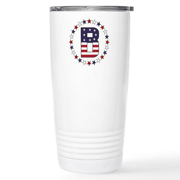 CafePress - Monogram Letter B 16 Oz Stainless Steel Travel Mug - Insulated Stainless Steel Travel Tumbler 20 oz.