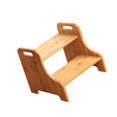 thumbnail image 2 of Lipstore Wood Step Stool Furniture Portable Two Step Stool for Adults Kitchen Nursery, 2 of 8