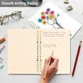 thumbnail image 4 of FORMRS 1-Subject Spiral Notebook 8" x 5" College Ruled 60 Refillable Sheet A5 Hard Cover, 2 Pack, Colorful Flower, 4 of 7
