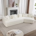 thumbnail image 2 of Modern Modular Sectional Sofa Couch, Entertainment Centre Chaise Couch L Shaped Upholstered Sofa Cloud Couch, 2 of 8