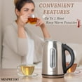 thumbnail image 6 of Mixpresso Stainless Steel Electric Kettle, Cordless 1.7L Electric Kettle Temperature Control,1500W Electric Tea Kettle with Viewing Window 2 Hr Keep Warm, Water Boiler with Auto-Off, Boil-Dry System, 6 of 6