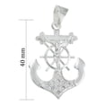 thumbnail image 2 of Dije De Cruz Con Forma De Ancla De Plata 925, 2 of 3