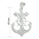 thumbnail image 2 of Dije De Cruz Con Forma De Ancla De Plata 925, 2 of 3
